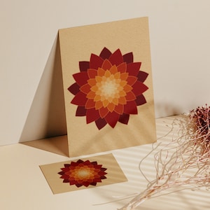 Art mural imprimable Lotus Mandala | Téléchargement numérique de l'art spirituel avec des couleurs neutres pour les études de yoga ou à la maison | TÉLÉCHARGEMENT NUMÉRIQUE UNIQUEMENT