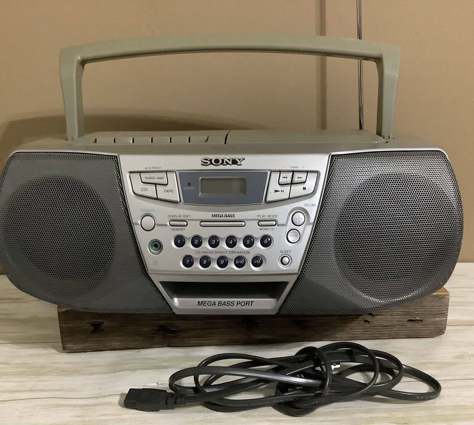 Vtg. Sony CFDS22 Portable Am/fm Cassette CD Radio Etsy