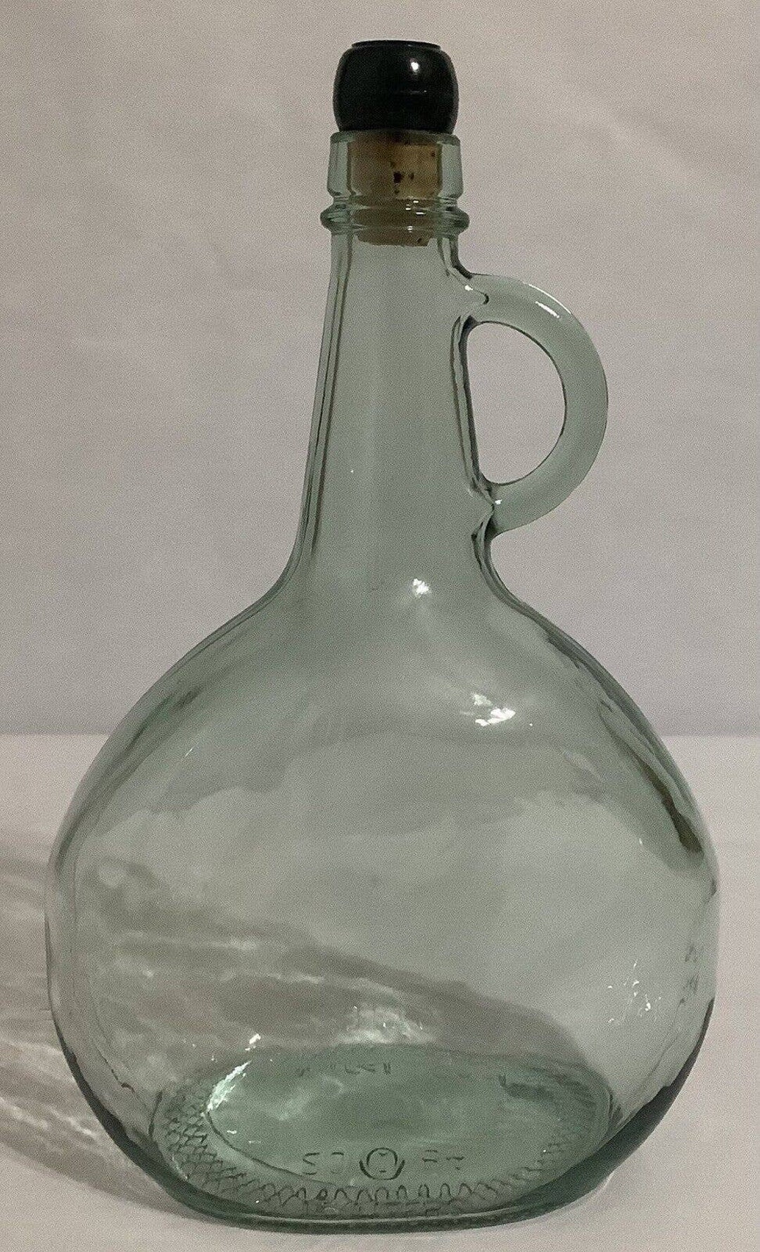 Vintage Almaden Vineyards Green Glass Wine Bottle Jug With Etsy