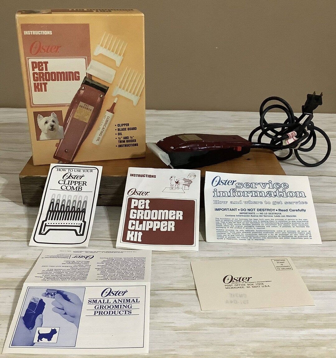 Vintage Oster Pet Grooming Clipper Model 15104A. Clipper and Etsy