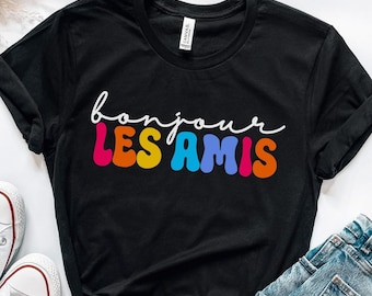 Maglietta per insegnante di francese, regalo per insegnante di francese, maglietta in lingua francese, regalo per insegnante di lingue, regali in francese, maglietta per insegnante di arti linguistiche