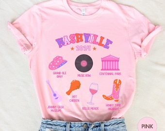 Maglietta souvenir per addio al nubilato a Nashville / Maglietta "Girly Nash Bash"