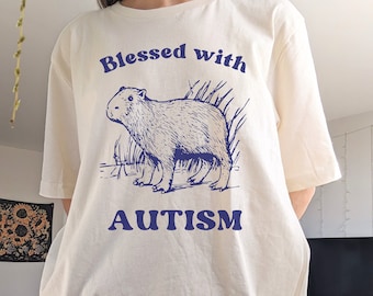 Funny Autism Shirt | Capybara Shirt, Funny Capybara Autism Shirt, AuDHD Shirt, Oddly Specific Shirt, Neurodiversity Shirt, Late Diagnosis