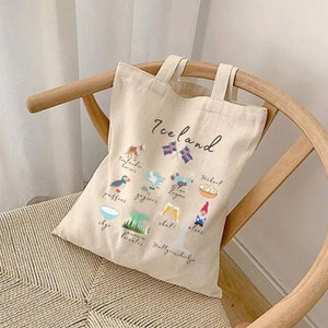 Iceland Tote Bag Etsy