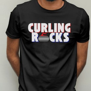 Unisex Curling Rocks Shirt, Funny Curling Shirt, Gift for Curler, Winter Sports Apparel