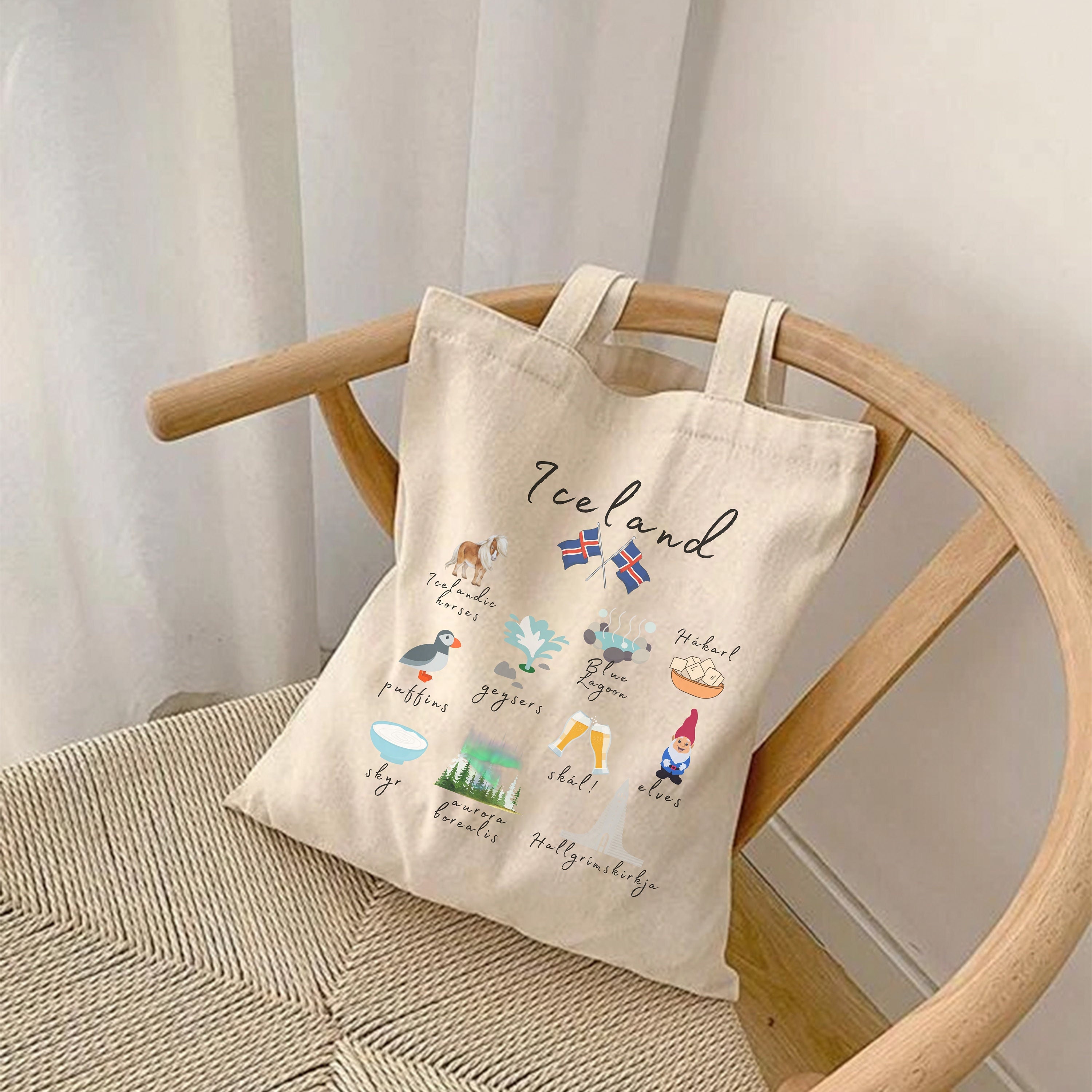 Iceland Tote Bag Etsy
