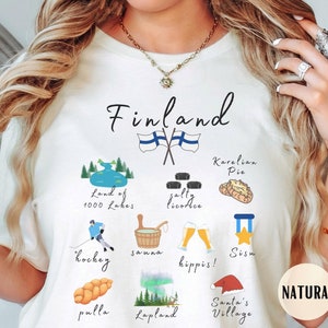 Unisex Finland Shirt, Finnish Souvenir and Scandinavia Tourist Shirt, Gift for Finn