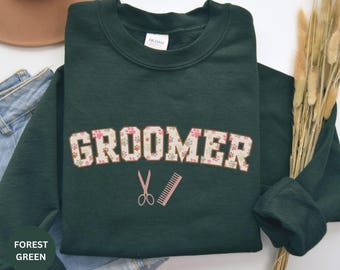 Dog Groomer Shirt, Dog Grooming Shirt, Dog Grooming Salon Shirt, Pet Groomer Sweatshirt, Gift, Pet Stylist Shirt, Dog Groomer Sweater