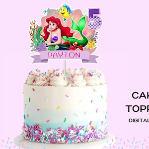 Kleine Meerjungfrau Topper, Ariel Cake Topper, Meerjungfrau Geburtstagsparty