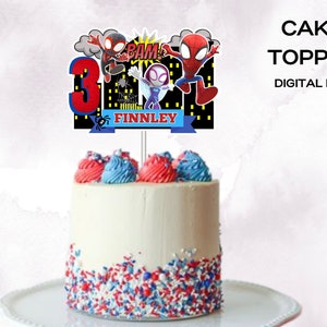 Spidey Cake Topper, Spiderman Topper, Spiderman Birthday