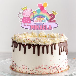 Pig Cake Topper, Fairy Pig Cake Topper, Pig Birthday Party image 7