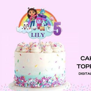 Dollhouse Cake Topper Dollhouse Printable Topper Dollhouse Topper Etsy