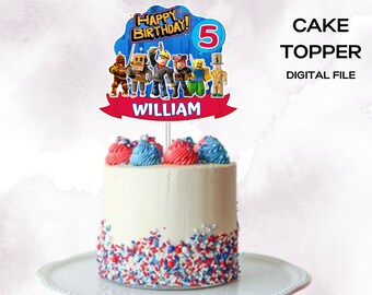 Roblox Cake Topper, Roblox Party, Roblox Birthday