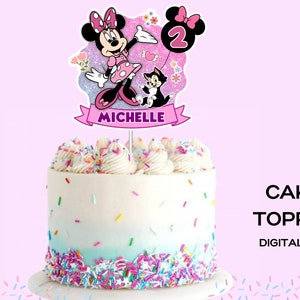 Topper na tort Myszka Minnie, urodziny Myszki Minnie