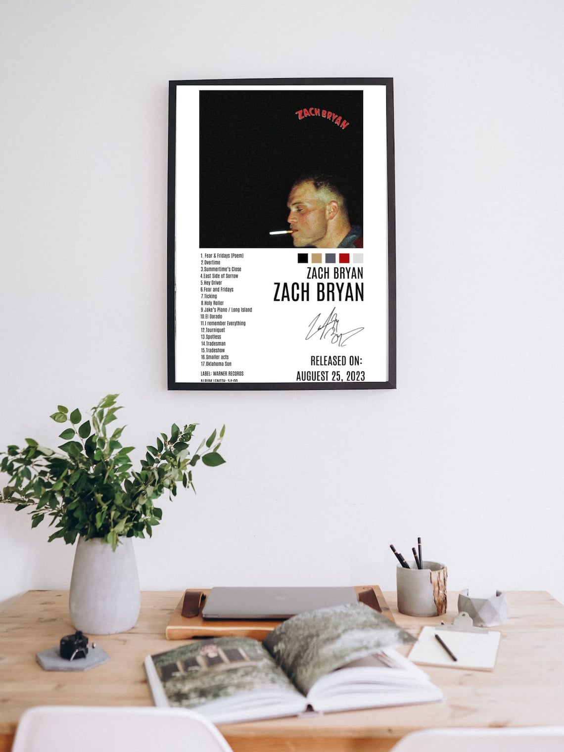Zach Bryan Wall Decor Room Decor Zach Bryan Country Music Etsy