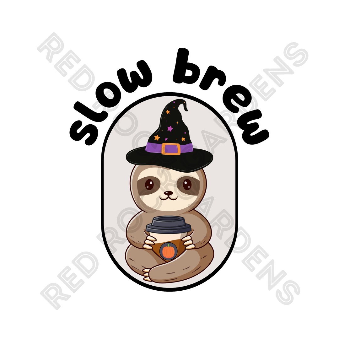 Sloth SVG Digital Download Multiple Files Cute Witch Pumpkin - Etsy