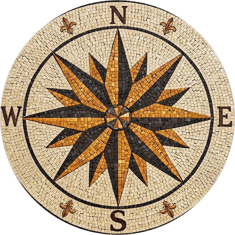 Compass Rose Inlay - Etsy