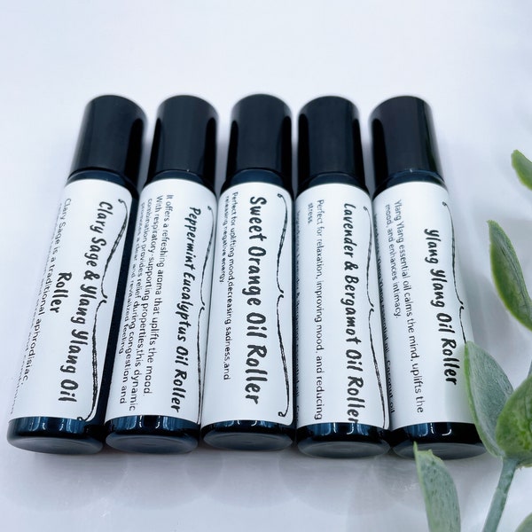 Two Essential Oil Rollers Blends | Rollon Essential Oil Blend | Lavender | Relaxation| Made in Australia| Oil Roller |Gift for her