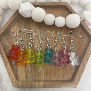 Colorful Gummy Bear Earrings - Realistic, adorable and fun!