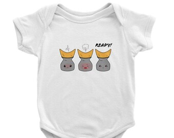 Sticky Rice Ready - Baby Short Sleeve Bodysuit