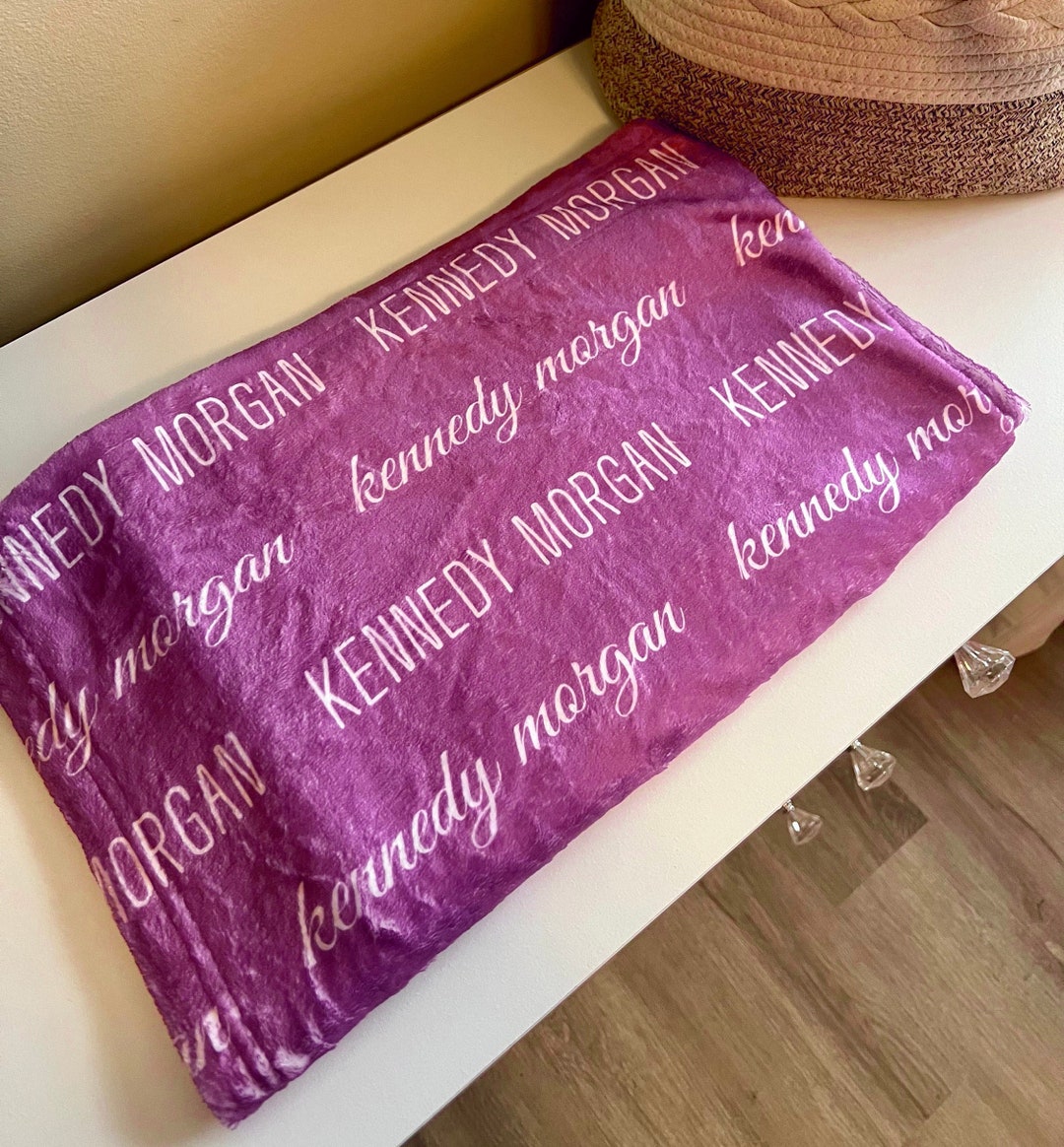 Baby Name Blanket, Newborn Name Blanket, Personalized Baby Name Swaddle
