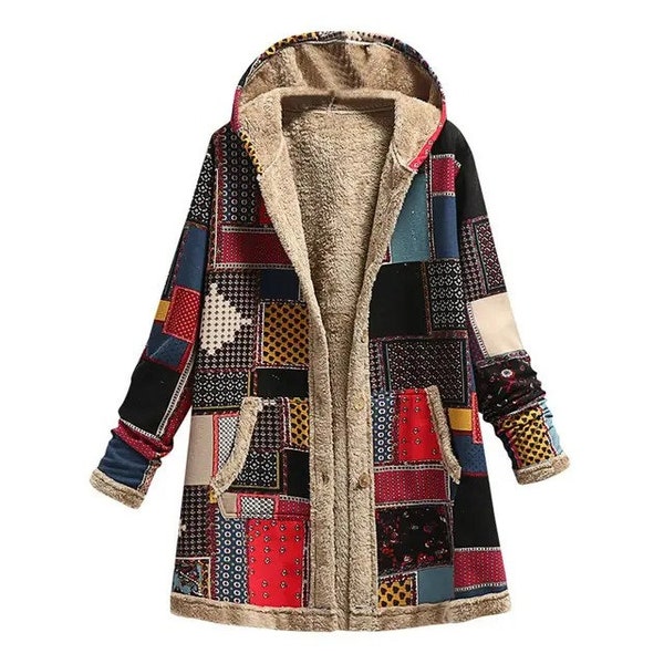 Patchwork Jacket Women - Etsy