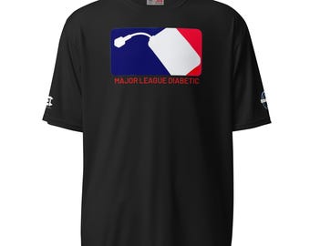 Major League Diabetic performance crew neck t-shirt