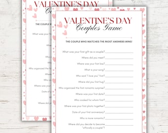 Valentine's Day Couples Game | Valentine's Games for Couples | Valentine's Day Game for Couples | Printable Valentine's Day Games