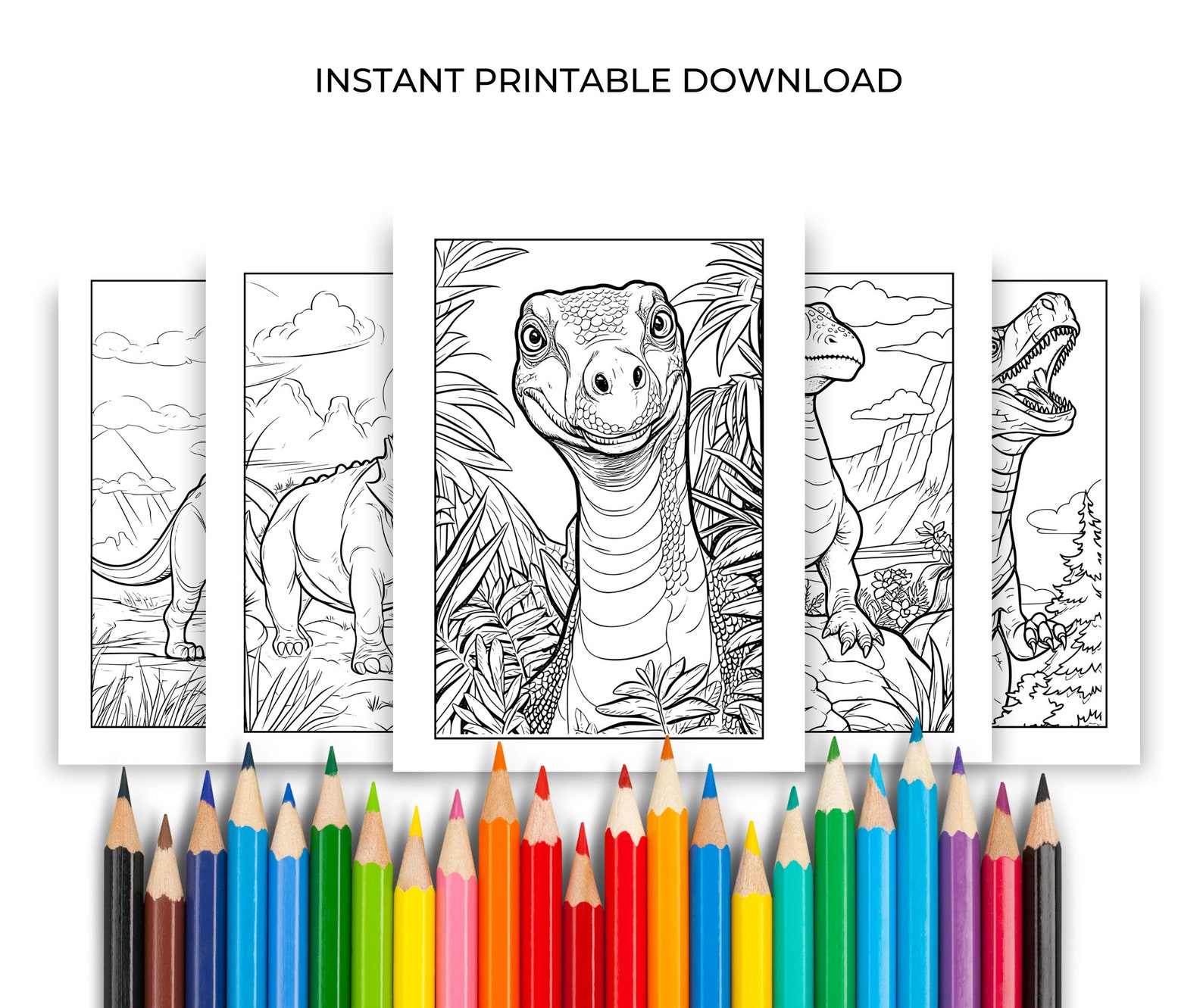 100 Awesome Dinosaur Coloring Pages for Kids Printable Dinosaur ...