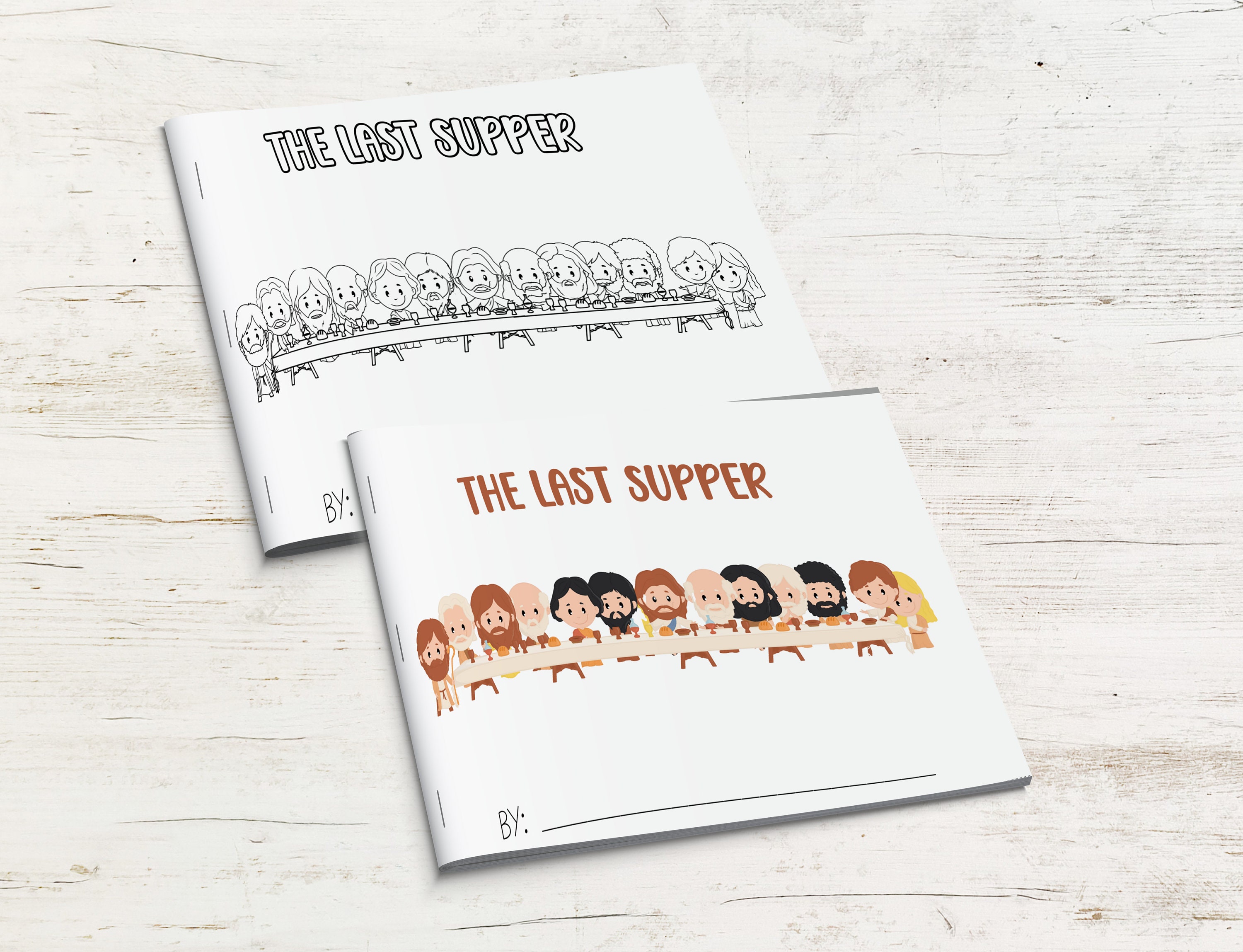 Last Supper Printable for Kids, Printable Mini Book, Story of Easter