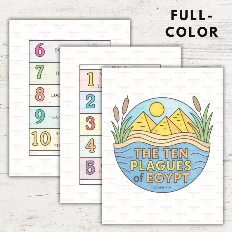 Ten Plagues of Egypt Folding Surprise Bible Craft | Printable Bible ...