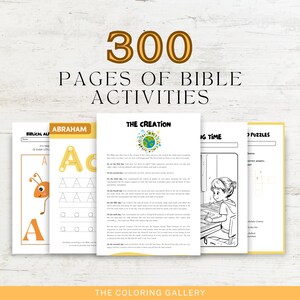 300 Bible Activities / Bible Adventures / Bible Book / Christian Printable / Sunday School / Digital Download