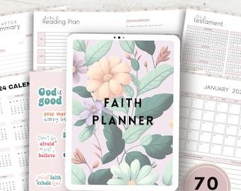 Faith Planner | Sermon Notes | Digital planner | Devotional planner | Study Planner | Christian Planner | Daily Planner | Weekly Planner