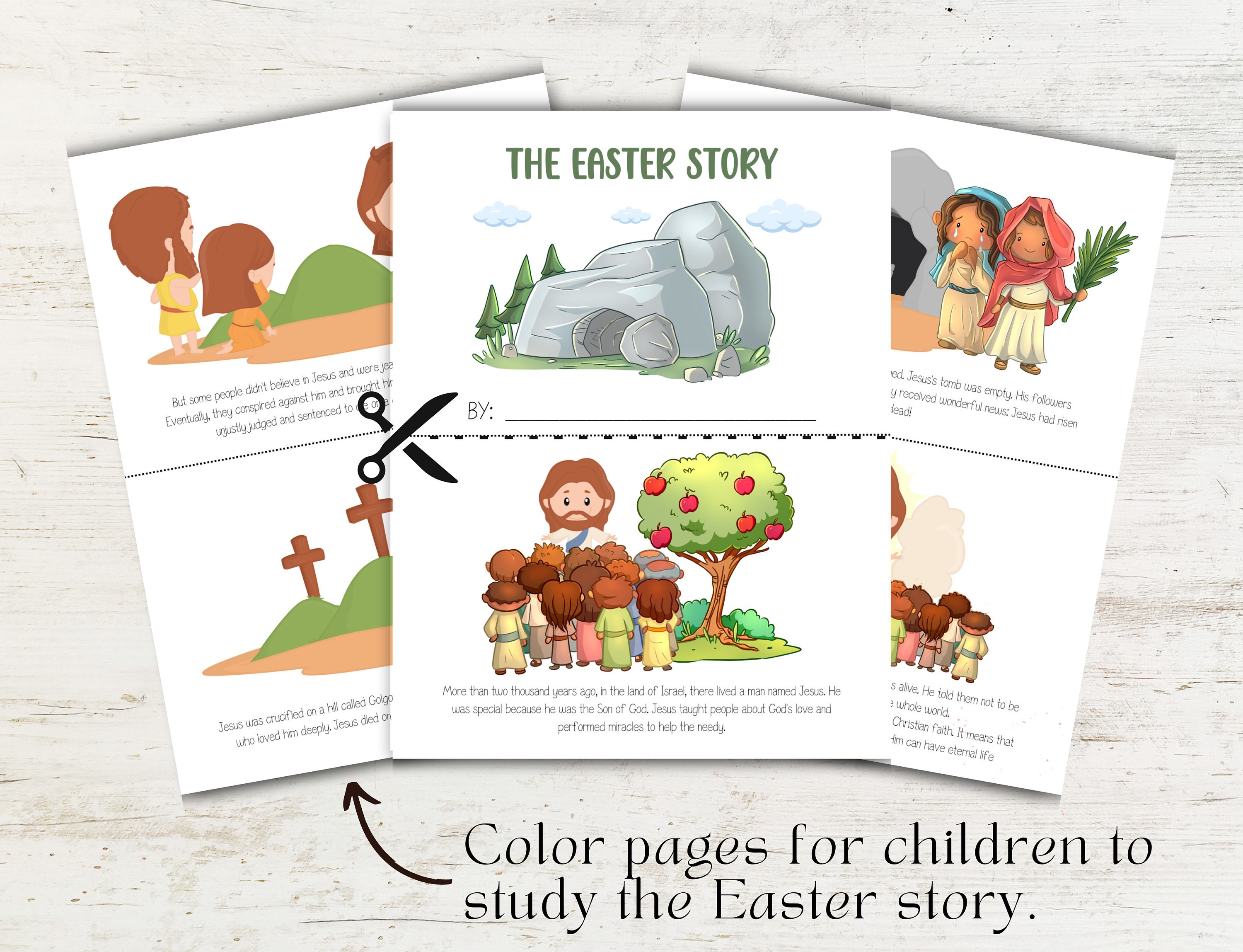 Easter Story Printable for Kids Printable Mini Book Kids Crafts