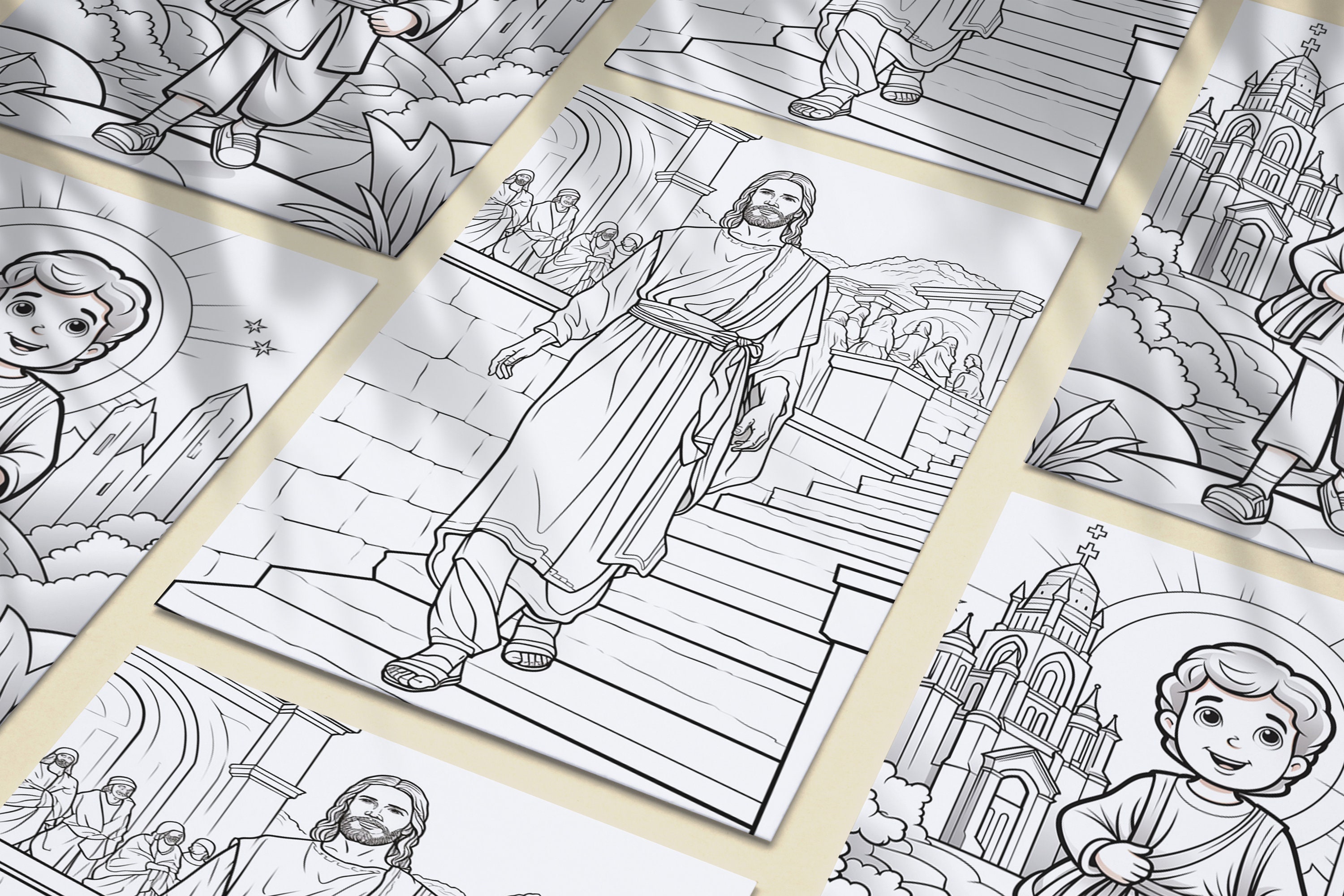 100 Bible Coloring Pages Bible Coloring Book Christian - Etsy