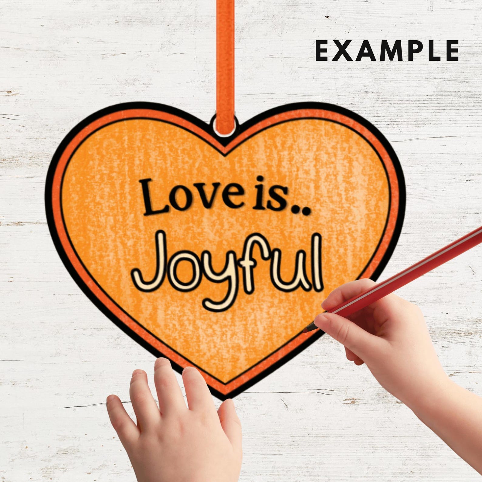 God is Love Hanging Craft | Bible Activity for Kids | Christian Hanging ...