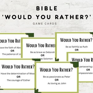 Bible &quot;Would You Rather&quot; Questions | &quot;Would You Rather&quot; | Bible This or That | Bible Games for Kids