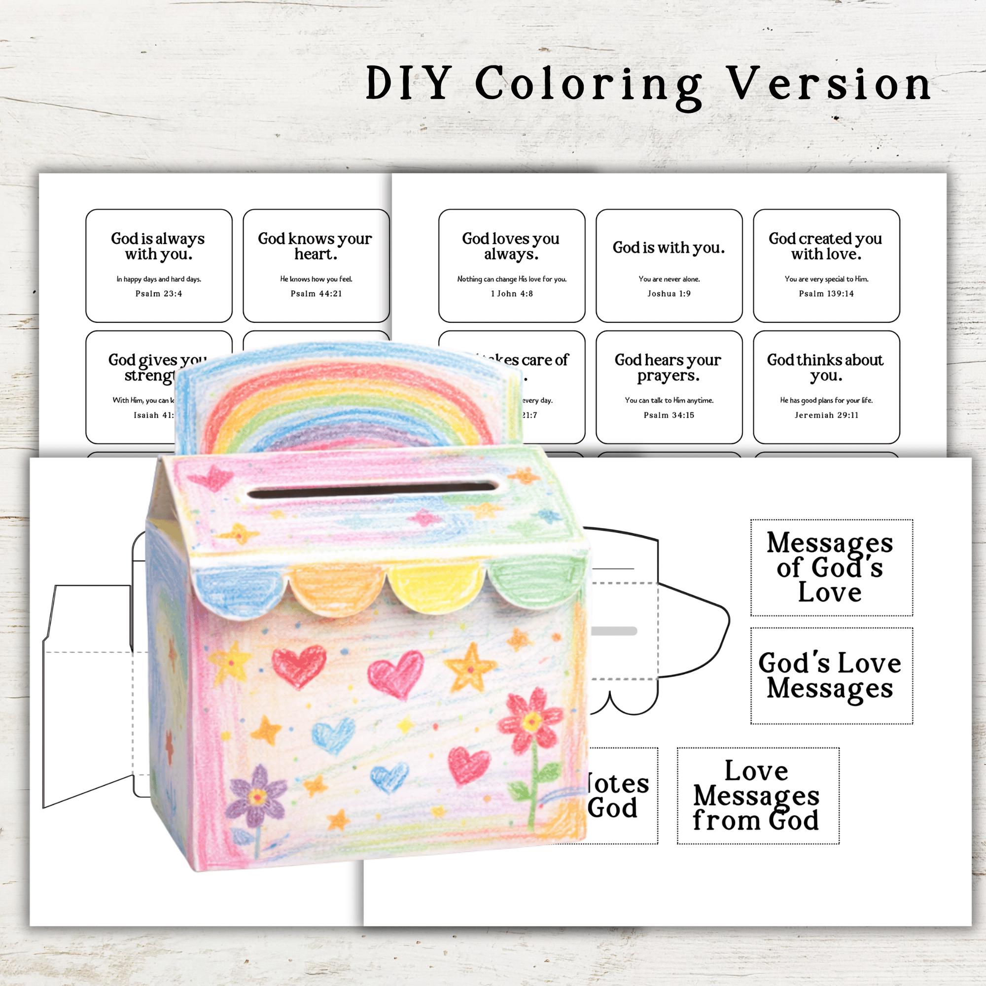 God’s Love Messages Mailbox Craft for Kids | Valentine’s Day Bible ...