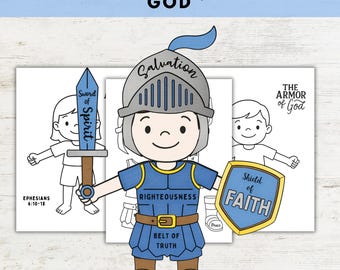 Armor Of God Printable Activity | Bible Activity | Bible Lesson | Sunday school | Bible Story | Printable Bible Activity | Ephesians