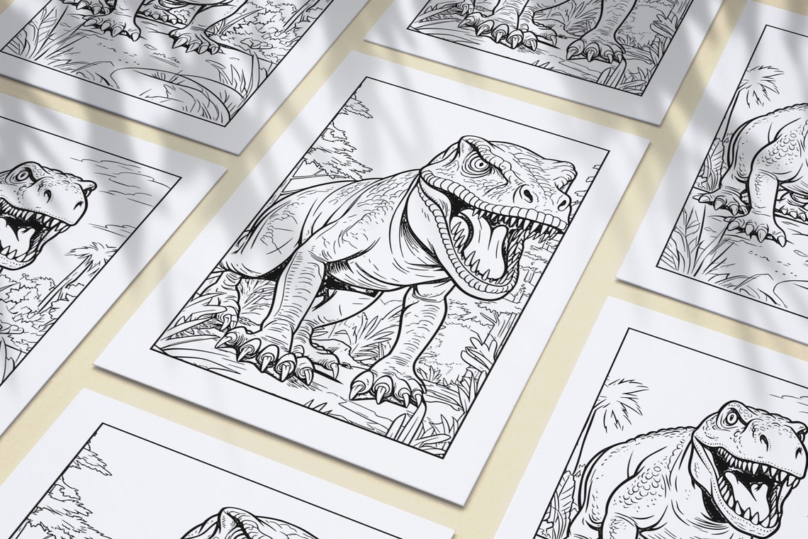 100 Awesome Dinosaur Coloring Pages for Kids Printable Dinosaur ...