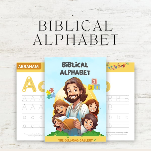 Biblical Alphabet Practice, Bible Alphabet Characters, Handwriting Practice, Printable Alphabet Exercises