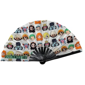 Hand Designed Rave Fans | Hand Fans | Festival/Events | Bamboo - Rave Accessories | Unique - Clacking Fan | EDM | Anime
