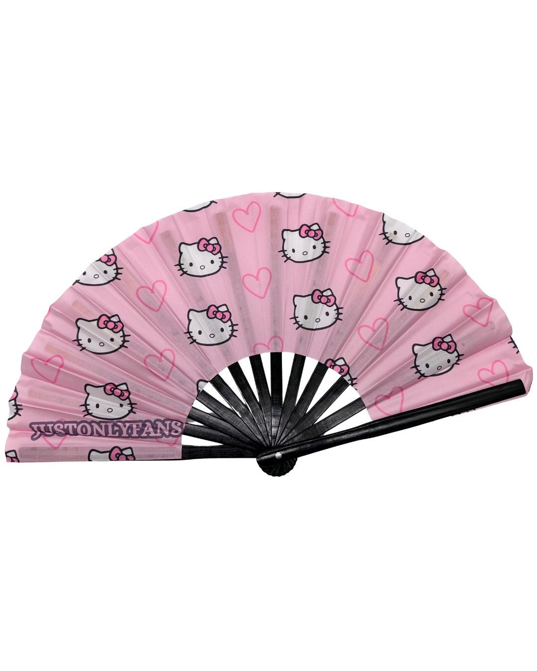 Hello Kitty Hand Designed Rave Fans | Hand Fans | Festival/events
