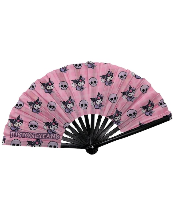 Kuromi Hand Designed Rave Fans | Hand Fans | Festival/events
