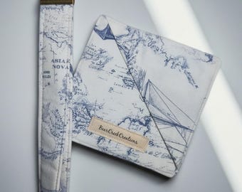 Oceanic Wristlet and/or Corner Bookmark