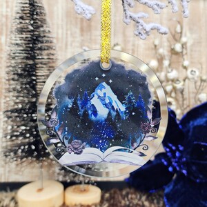 ACOTAR Velaris City of Starlight Glass Christmas Ornament | Officially Licensed Sarah J Maas Merch from A Court of Mist and Fury