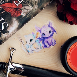 Reaver and Jadis from Shadow in the Ember Sticker | Officially licensed From Blood and Ash bookish merch | FBAA Booktok Gifts for Readers