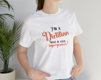 unisex shirt dietitian, Groovy Dietitian Shirt, Gift For Nutritionist, Dietetics School Graduate, Gift For New Registered Dietitian (RD)
