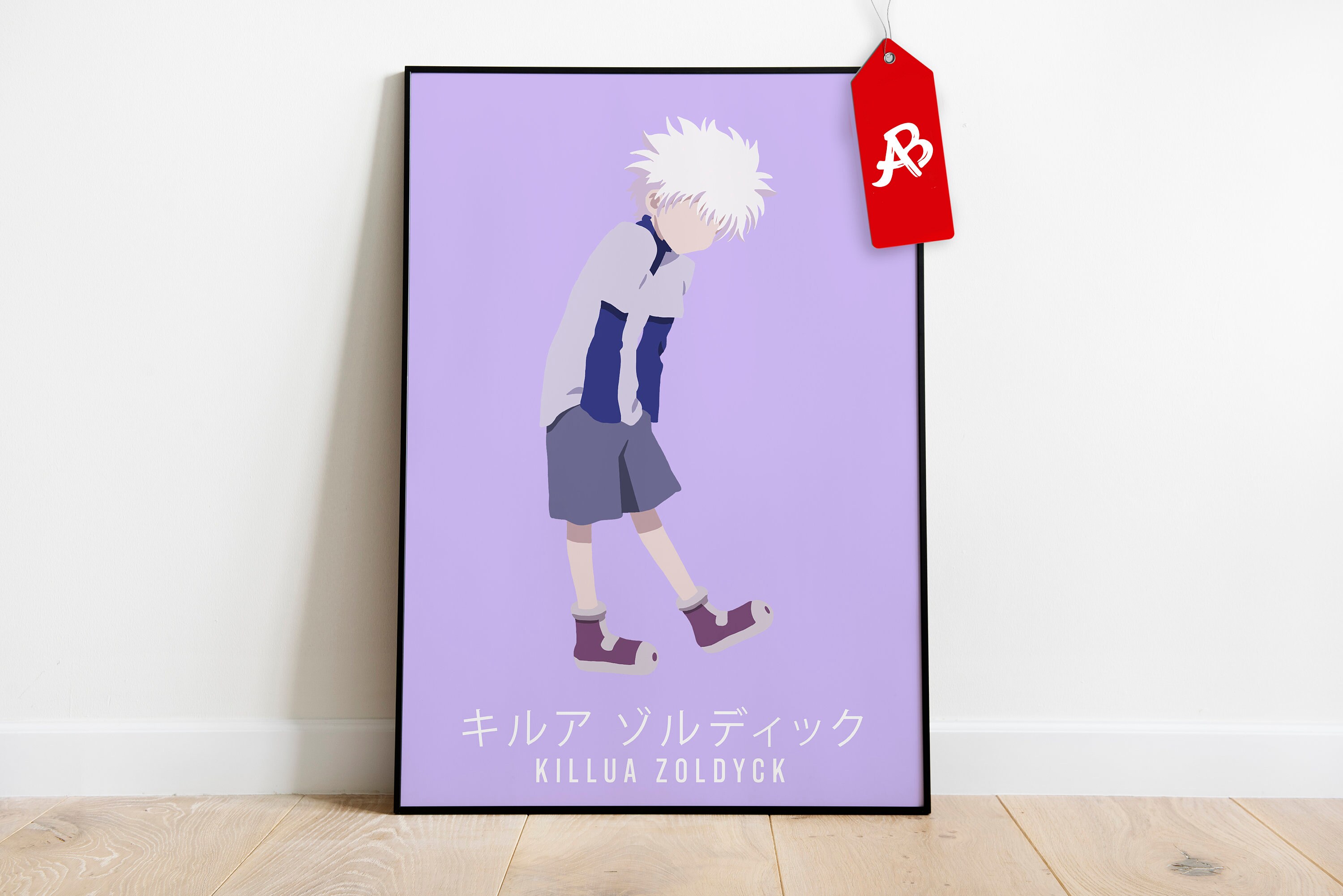 Vibrant digital illustration of killua zoldyck from hunter x hunter