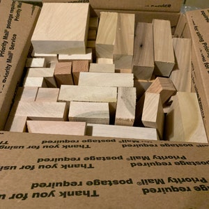 Wood blanks | Box of off cuts | Wood for crafts